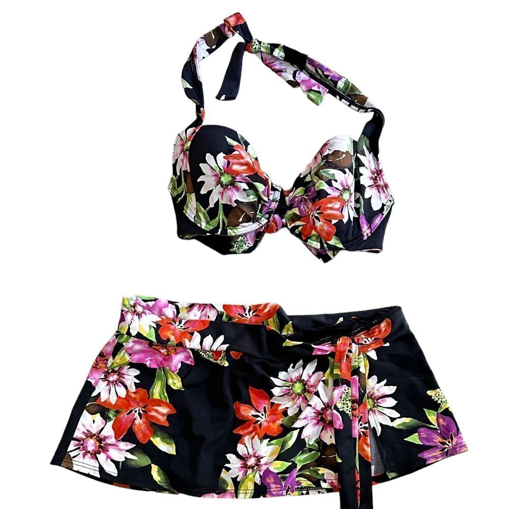 Tommy Bahama Skort Wrap Swimsuit Floral Set